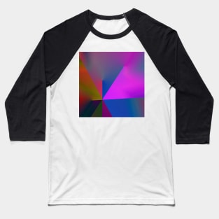 multicolored texture gradient Baseball T-Shirt